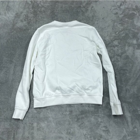 Nike Womens White Sweatshirt Logo Crewneck Small *flaw* d0973 - Picture 8 of 9
